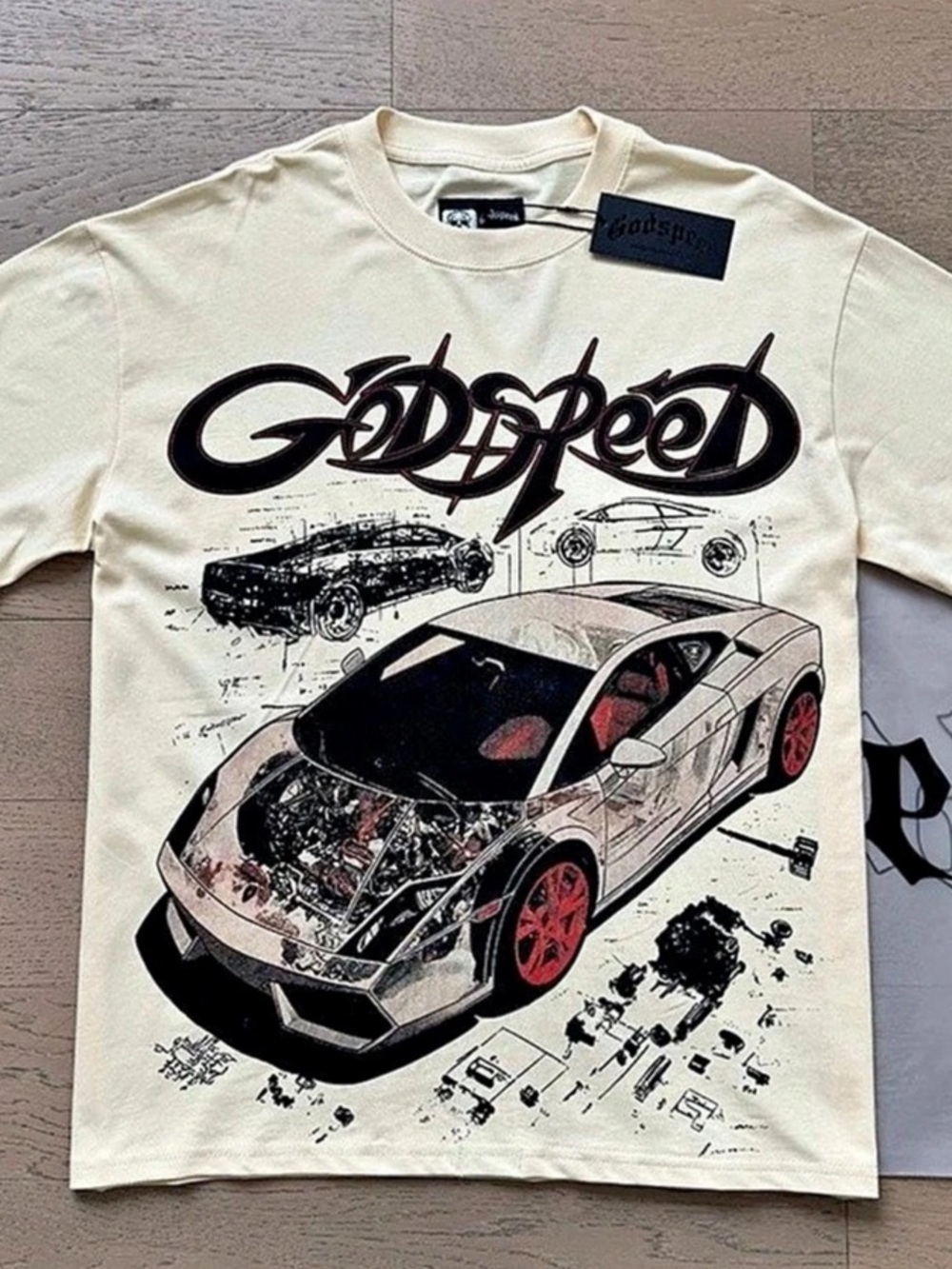 Godspeed South Beach Drive Miami Superrun T-Shirt Bone